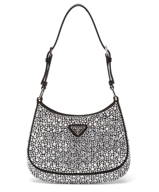 Prada Cleo Satin Bag With Appliques