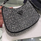 Prada Cleo Satin Bag With Appliques