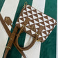 Prada Galleria Embroidered Jacquard Fabric Mini Bag
