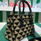 Prada Galleria Embroidered Jacquard Fabric Mini Bag