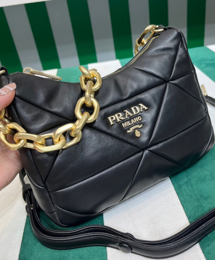 Prada System Nappa Leather Patchwork Bag