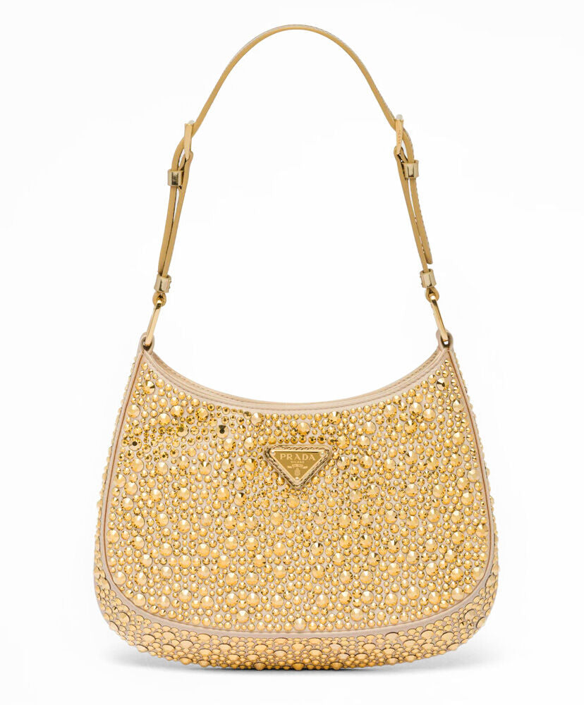 Prada Cleo Satin Bag With Crystals