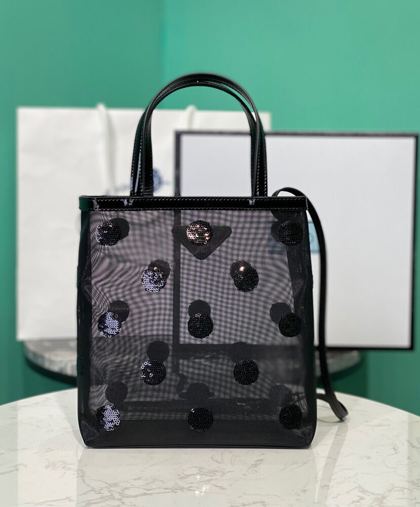 Small Polka-dot Mesh Tote Bag - MarKat store