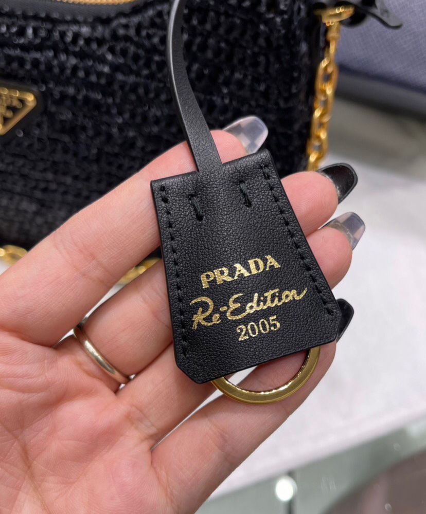 Prada Re-Edition 2005 Raffia Bag