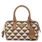 Prada Symbole Embroidered Jacquard Fabric Top-handle Bag