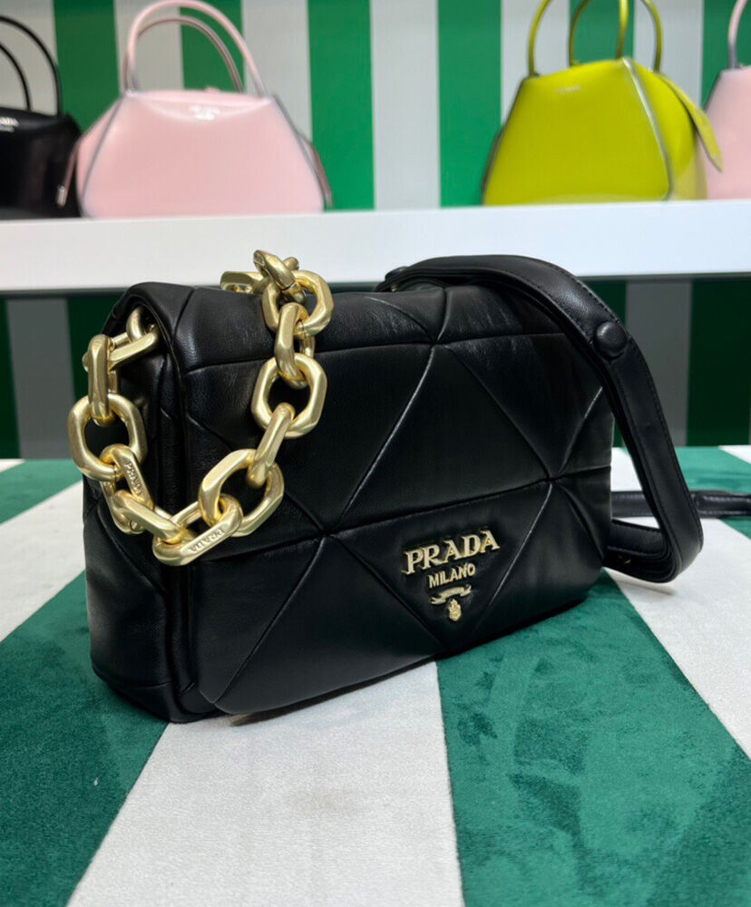 Prada System Nappa Patchwork Shoulder Bag