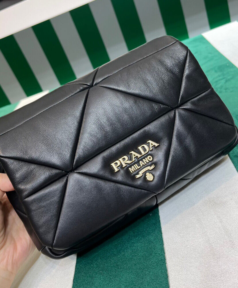 Prada System Nappa Patchwork Shoulder Bag