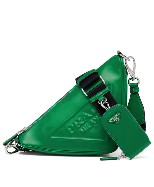 Prada Triangle Leather Shoulder Bag - MarKat store