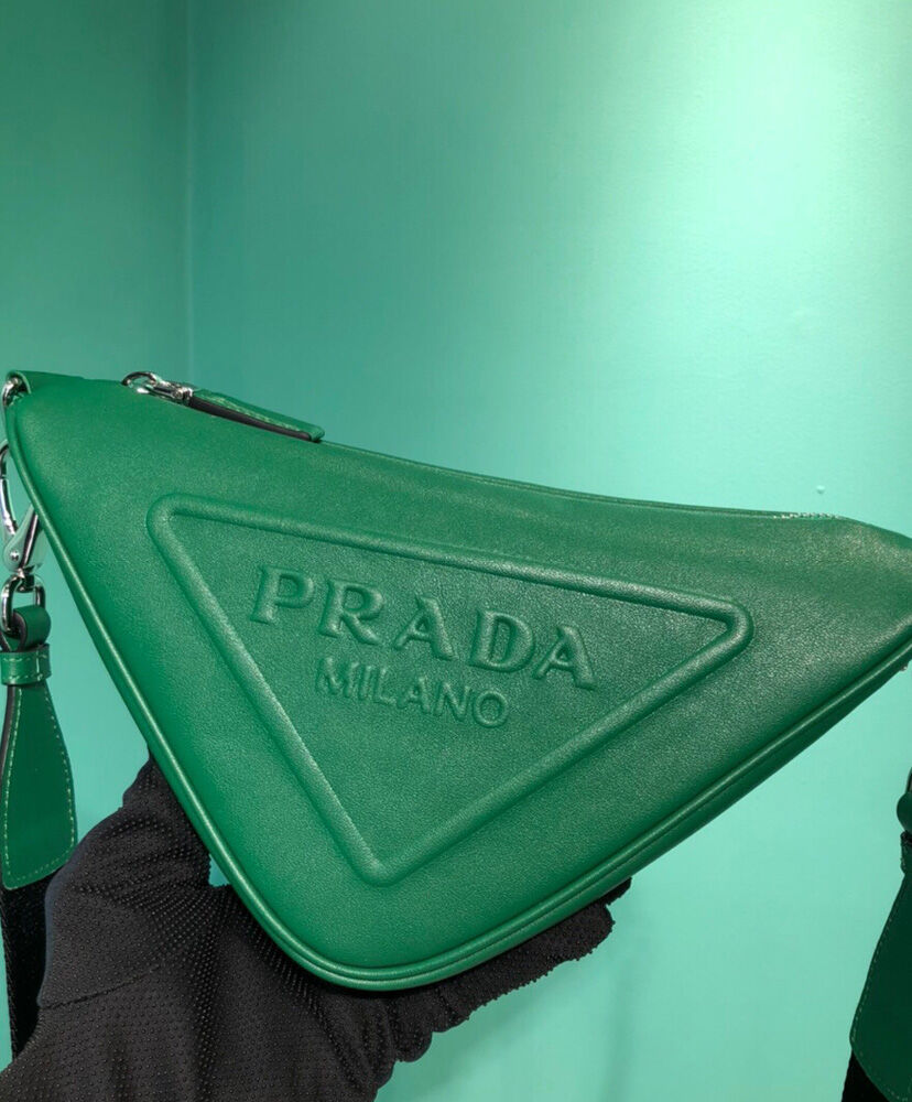 Prada Triangle Leather Shoulder Bag - MarKat store