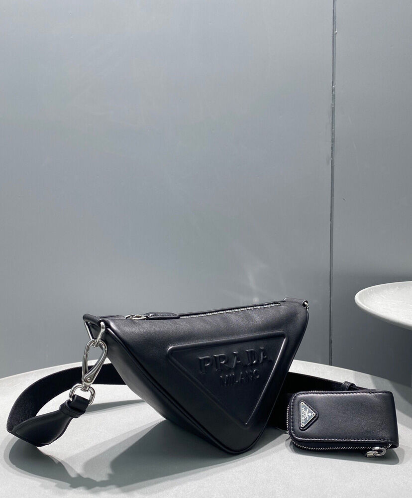 Prada Triangle Leather Shoulder Bag - MarKat store