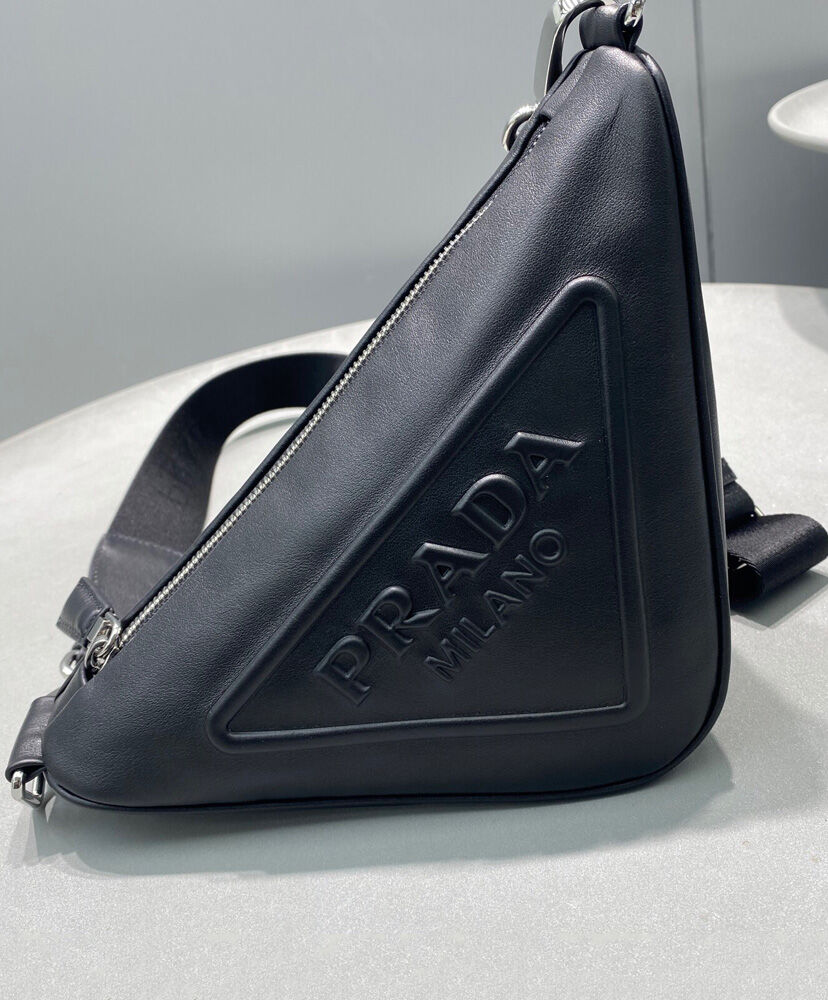 Prada Triangle Leather Shoulder Bag - MarKat store