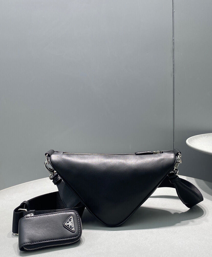 Prada Triangle Leather Shoulder Bag - MarKat store