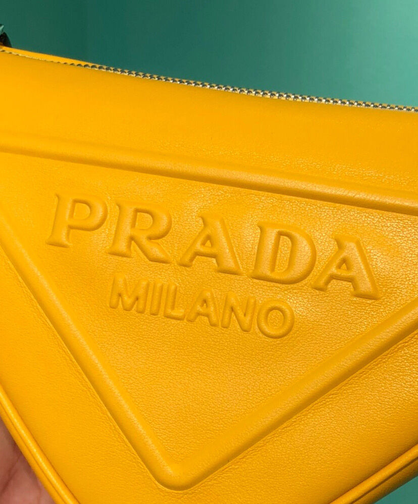 Prada Triangle Leather Shoulder Bag - MarKat store