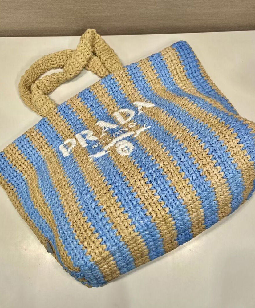 Large Raffia Tote Bag