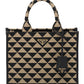 Small Prada Symbole Jacquard Fabric Handbag