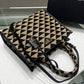 Small Prada Symbole Jacquard Fabric Handbag