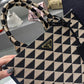 Small Prada Symbole Jacquard Fabric Handbag