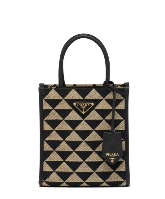 Prada Symbole Jacquard Fabric Micro Bag