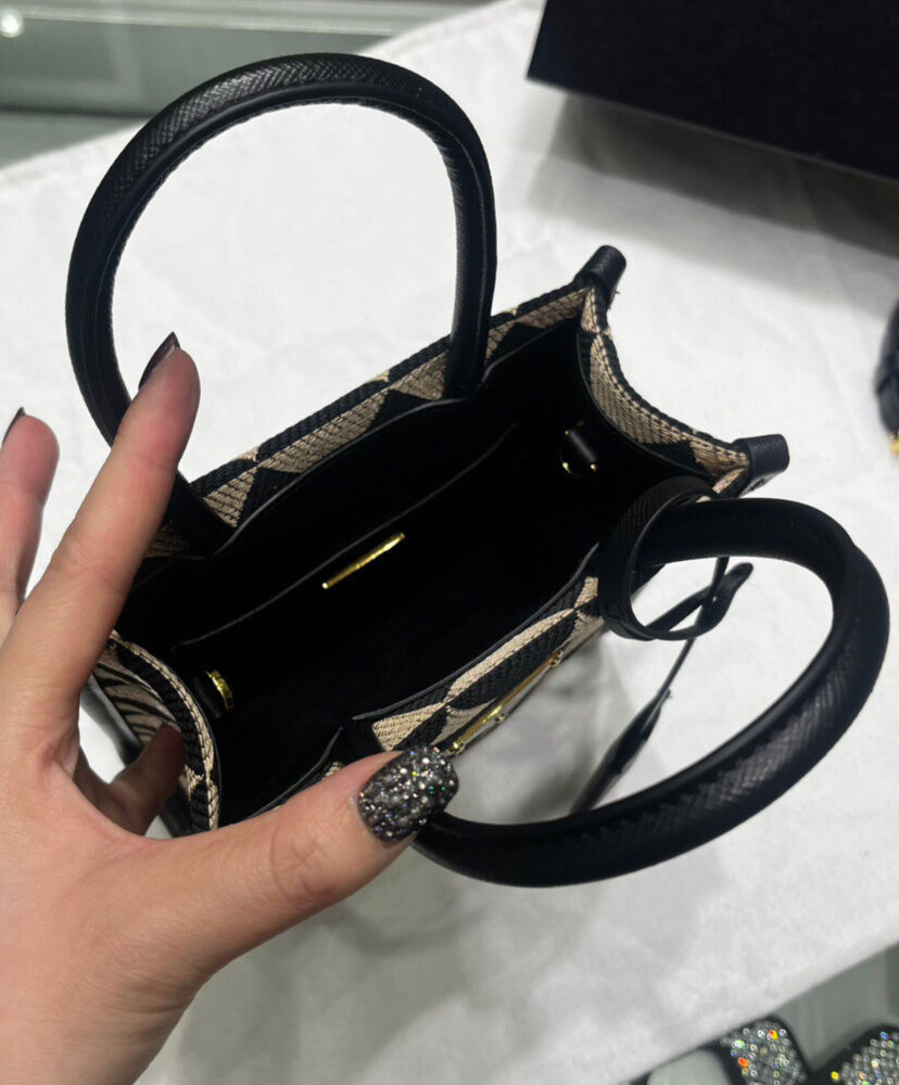 Prada Symbole Jacquard Fabric Micro Bag