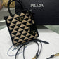 Prada Symbole Jacquard Fabric Micro Bag