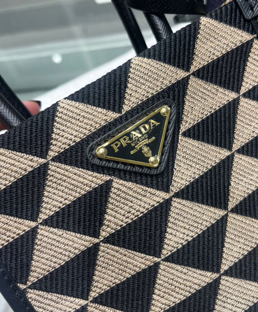 Prada Symbole Jacquard Fabric Micro Bag