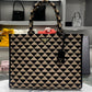 Large Prada Symbole Jacquard Fabric Handbag