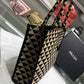 Large Prada Symbole Jacquard Fabric Handbag