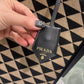 Large Prada Symbole Jacquard Fabric Handbag