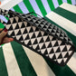 Large Prada Symbole Jacquard Fabric Handbag