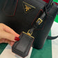 Prada Double Saffiano Leather Mini Bag