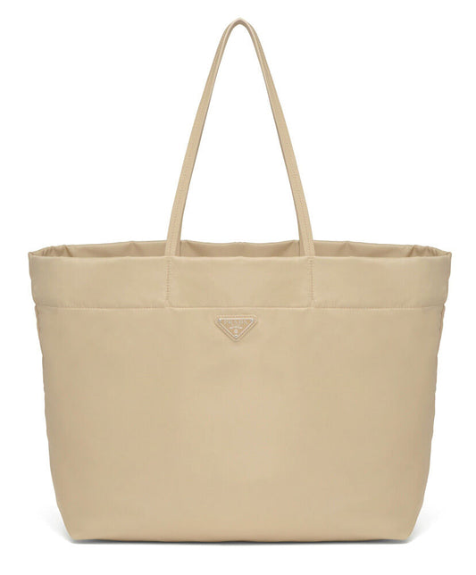 Re-Nylon And Saffiano Leather Tote Bag