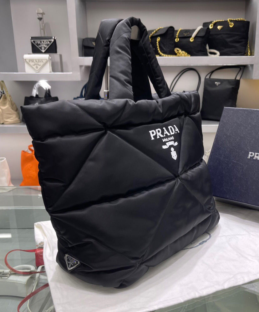 Padded Re-Nylon Tote Bag