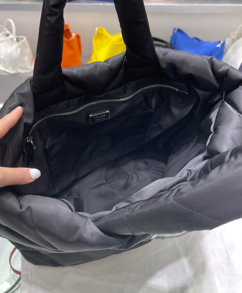 Padded Re-Nylon Tote Bag