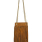 Grace fringed Leather-Trimmed Suede Shoulder Bag