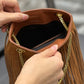 Grace fringed Leather-Trimmed Suede Shoulder Bag