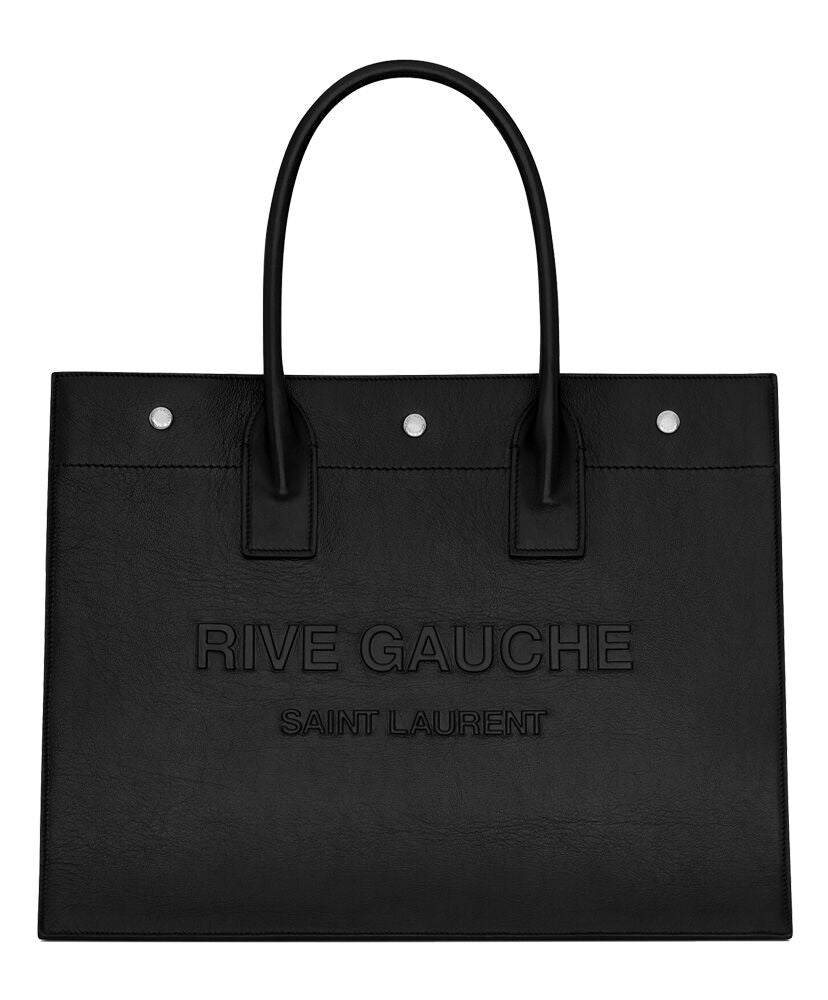 Rive Gauche Leather Tote Bag
