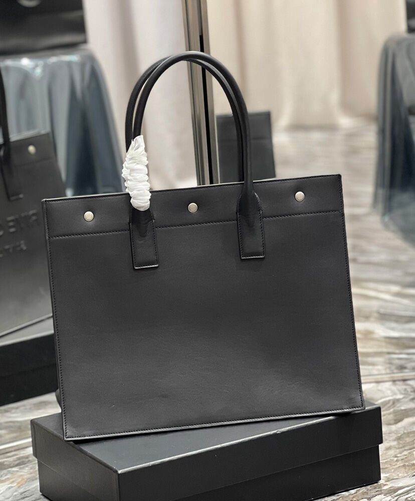 Rive Gauche Leather Tote Bag