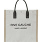 Rive Gauche N/S Shopping Bag In Linen And Cotton