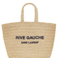 Rive Gauche Raffia-effect Tote Bag