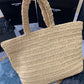 Rive Gauche Raffia-effect Tote Bag