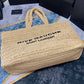 Rive Gauche Raffia-effect Tote Bag