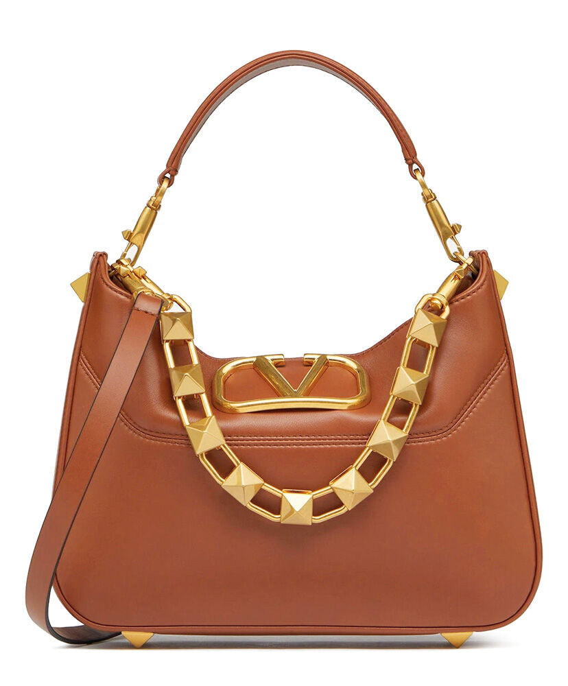 Stud Sign Hobo Bag In Nappa