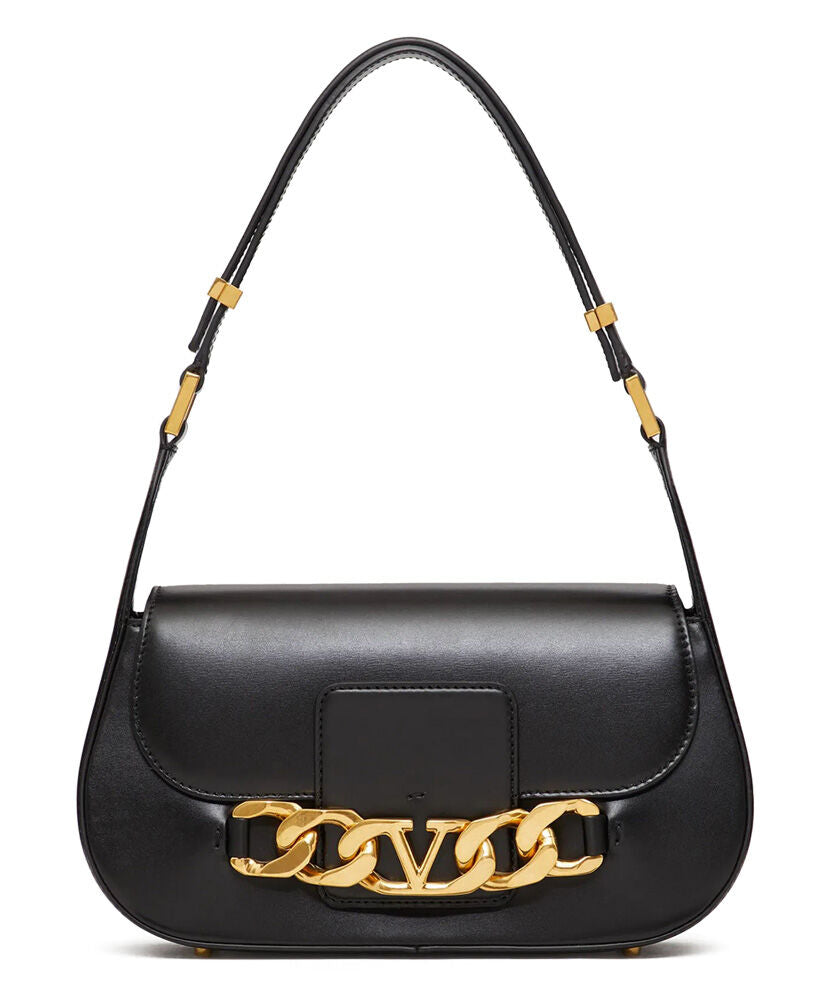 VLogo Chain Small Calfskin Shoulder Bag