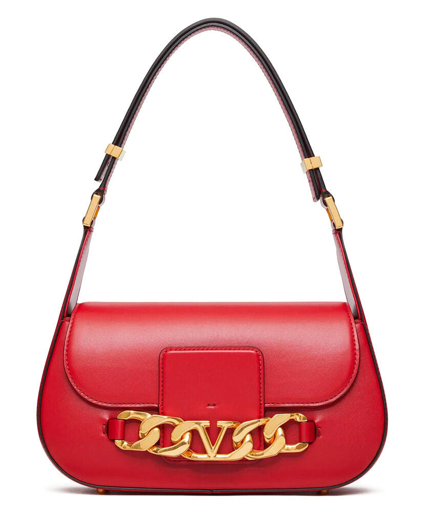 VLogo Chain Small Calfskin Shoulder Bag