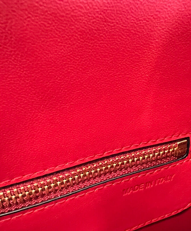 VLogo Chain Small Calfskin Shoulder Bag