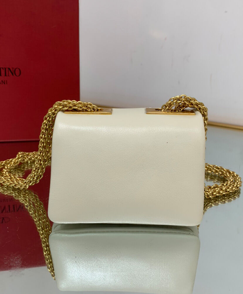 One Stud Nappa Micro Bag With Chain