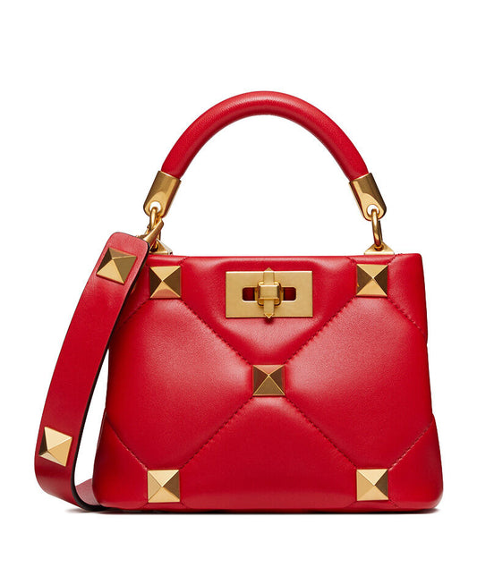 Roman Stud The Handle Bag 520 In Nappa