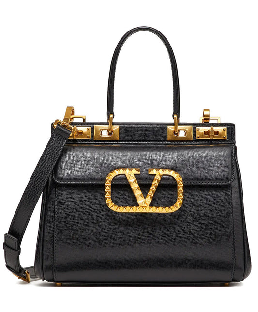 Valentino Garavani Small Rockstud Alcove Top-Handle Bag