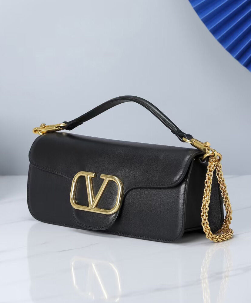 VLogo Signature Calfskin Shoulder Bag