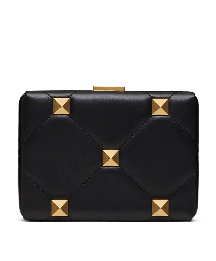 Roman Stud Minaudiere Clutch Bag